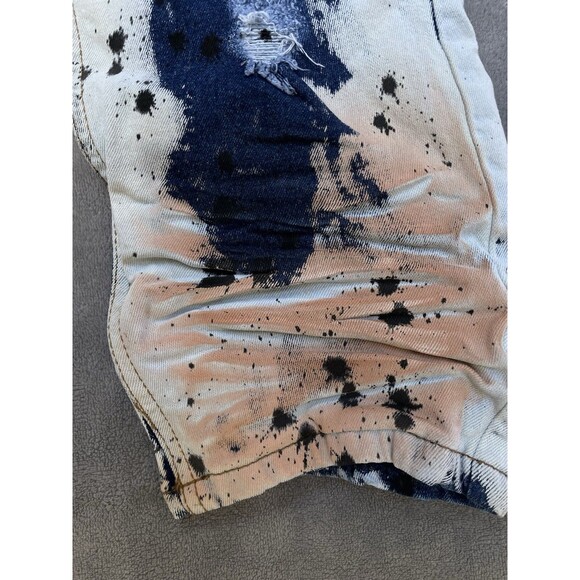 FWRD Paint Splatter Men’s Slim Fit Stretch Distressed Jeans Size 38x32 - Picture 8 of 13